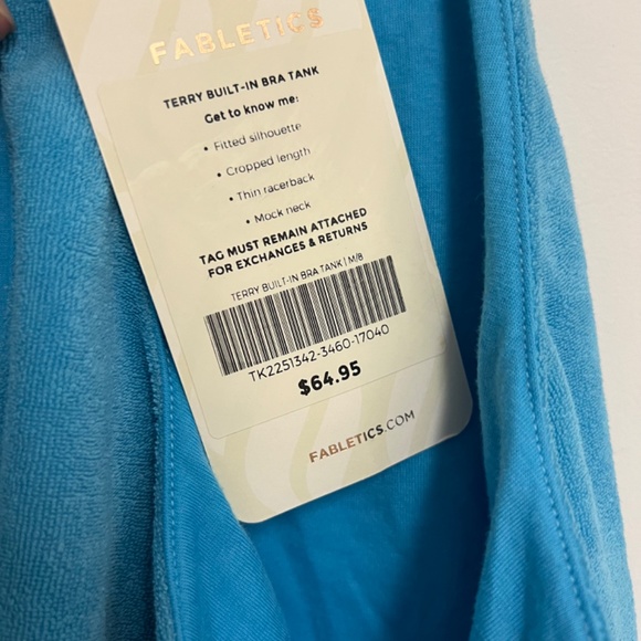 Fabletics Terry Built-In Bra Tank - Picture 5 of 5